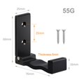 thumbnail image 5 of Ganchos de Pared Reutilizables Colgando Utensilios Toalla Sombrero Impermeable Plegable Ganchos Plegables para Ropa Puerta Cocina Llav Negro BLESIY Ganchos Adhesivos, 5 of 5