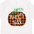 thumbnail image 4 of Inktastic Happy Fall Plaid Pumpkin Boys or Girls Long Sleeve Toddler T-Shirt, 4 of 5