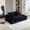 Black, variant on Double Lounge Chaise,Cloud Plush Sofa Bed,Upholstered Boneless Cloud Sofa Deep Seat,No Assembly Required,Modern Corduroy Sleeper Loveseat Chair for Living Room Bedroom Reading