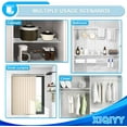 thumbnail image 6 of XIQIYY Spring Tension Rod 28 to 48 inches,Adjustable Heavy Duty Curtain Rod-Shower Curtain Rods for Bathroom,Windows,Door,White, 6 of 8