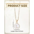 thumbnail image 2 of 1Pc Letter Pendant Necklace Enamel Alphabet Necklace for Women Elegant Long Alloy, 2 of 3
