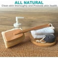 thumbnail image 6 of 1PC  Natural Exfoliating Loofah luffa loofa Bath Brush On a Stick - with Long Wooden Handle Back Brush for Men & Women - Shower Sponge Body Back Scrubber, 6 of 6