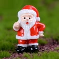 thumbnail image 2 of Juego de figuras navideñas Sunnimix 10x Figuras en resina de Santa Claus Decoraciones de micro paisajes, 2 of 5