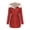 Wine, variant on Honeeladyy Womens Winter Thicken Puffer Coat Warm Snow Jacket with Fur Removable Hood Waterproof Reversible Outwear for Skiing Hunting Visiting Gift Pink L