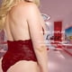 thumbnail image 5 of Body de encaje sexy para mujer Ropa interior Floral Deep V Halter Ropa de dormir Ropa de dormir Inevent XX000142-05, 5 of 7