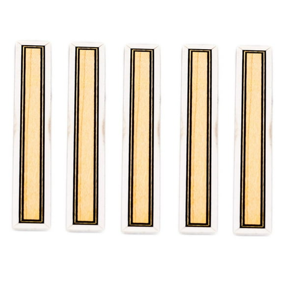 5 Pieces Guitar Bridge Tie Block Inlays Decor 80 x 12mm for Classical Guitar Parts