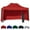 Red, variant on Red 10x15 Instant Canopy Tent and 4 Side Walls - Commercial Grade Aluminum Frame with Water-Resistant Canopy Top and Sidewall - Bag and Stake Kit Included (5 Color Options)