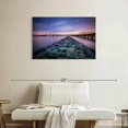 thumbnail image 2 of Elephant Stock Rock Jetty And Chesapeake Bridge Wall Art - Horizontal Canvas Wall Art - Living Room Wall Decor - Architecture Canvas - Teal And Orange Decor - 36" x 24", 2 of 8