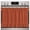 Red, variant on Farmhouse Oven Skirt Curtain Rust Red Oven Curtain Tie Top Rustic Farmhouse Solid Color Stove Skirt Curtains with Ties&Ruffle Trim Dishwasher Skirts Curtains Cover for Cabinet Kitchen Sink 27"x20"