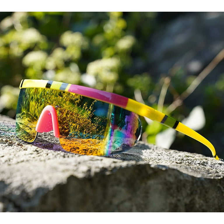 New One-pieces Fashion Sporty Sunglasses For Men And Women Cycling