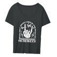 thumbnail image 3 of Camisetas para mujer con cuello redondo, transpirables, holgadas, novedad de verano, camisetas de manga corta para caminar por la calle, desplazamient SG, 3 of 8