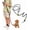 Black, variant on BURIBURI Hands Free Dog Leash Crossbody Dog Running Leash Handsfree Pet Rope for Hiking Training Heavy Duty Reflective Pet Walking Belt (Black)