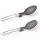 thumbnail image 2 of Utensilios de Campamento Plegables de aluminio de aluminio y spork plegable para acamp para acampar, 2 of 6