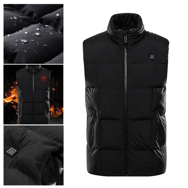 Chaleco eléctrico Chaqueta de tela calentada USB Calentamiento Almohadilla de calentamiento Calentador de cuerpo Mujeres Hombres 4XL Hugo Chaleco calefactable Cuerpo cálido