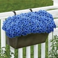 thumbnail image 3 of 10 Bundles Artificial Flowers for Outdoors, UV Resistant Fake Flowers with Plastic Plants, Faux Silk Flowers for Outside Window Box Front Porch Hanging Planter Decor-Purple, 3 of 5