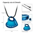 thumbnail image 2 of Heart Cremation Urn Necklace Pendant for Human Pet Ashes - With Me Always Urn Memorial Keepsakes Cremation Jewelry, 2 of 7