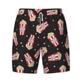 thumbnail image 4 of Lsque Mens Swim Trunks Popcorn Pattern - Bathing Suit Compression Liner - Beach Swim Shorts Swimwear - (S-3XL) - Stretch Quick Dry -3X-Large, 4 of 9
