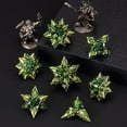 thumbnail image 3 of 7PCS Metal Polyhedral Dice Set Green Gold Star Style RPG Dice for Tabletop Role Playing Games, 3 of 5