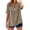 Coffee, variant on Women's Cotton Linen Shirt, Henry Neck 3/4 Sleeve Loose Fit Blouse, Casual Oversized Tunic, Boho Chic Top, Daily Wear and Work to Weekend Shirt, Soft Breathable Summer Tops-JN