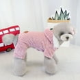 thumbnail image 4 of Aosijia Dog Pajamas 4-Legs Plush Jumpsuit Pet Thicken Coat Hoodie Winter Warm Puppy Clothes S, 4 of 11
