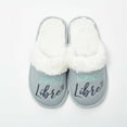 thumbnail image 1 of Chantal Lacroix - “Free Spirit” Slippers, Warm and Comfortable, Gray, 1 of 2