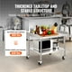 thumbnail image 3 of Mesa de trabajo VEVOR de acero inoxidable 30x36x30 cm con ruedas, 3 of 9