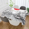 thumbnail image 2 of Yayeee Tablecloths 60" x 120" Rectangle Wrinkle Resistant Party Table Cover, White Streets, 2 of 8