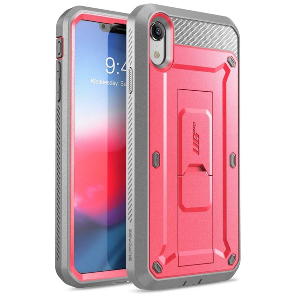 iphone xr case, supcase fullbody rugged holster case with builtin