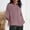 Red plus size fall tops a1, variant on Women Plus Size Fall Round Neck 3/4 Sleeve Solid Casual Loose Pullover Tops for Women Trendy Cute Comfy Blouses Business Casual Work Tunic Tops Winter Fashion Tops, Gray M
