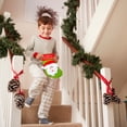 thumbnail image 4 of Stocking decorations Santa gifts gift bag children candy stockings, metal rolling frame, foldable design, portable storage, durable plastic material, for bedroom Christmas display, 4 of 9