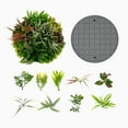 thumbnail image 1 of Costway 2 Pack Art Mural Rond avec 9 Types de Plantes Artificielles Mélangées, 1 of 10
