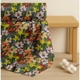 thumbnail image 4 of Soimoi Orange Cotton Cambric Fabric Leaves, & Lily Floral Printed Craft Fabric by the Yard 56 Inch Wide, 4 of 7