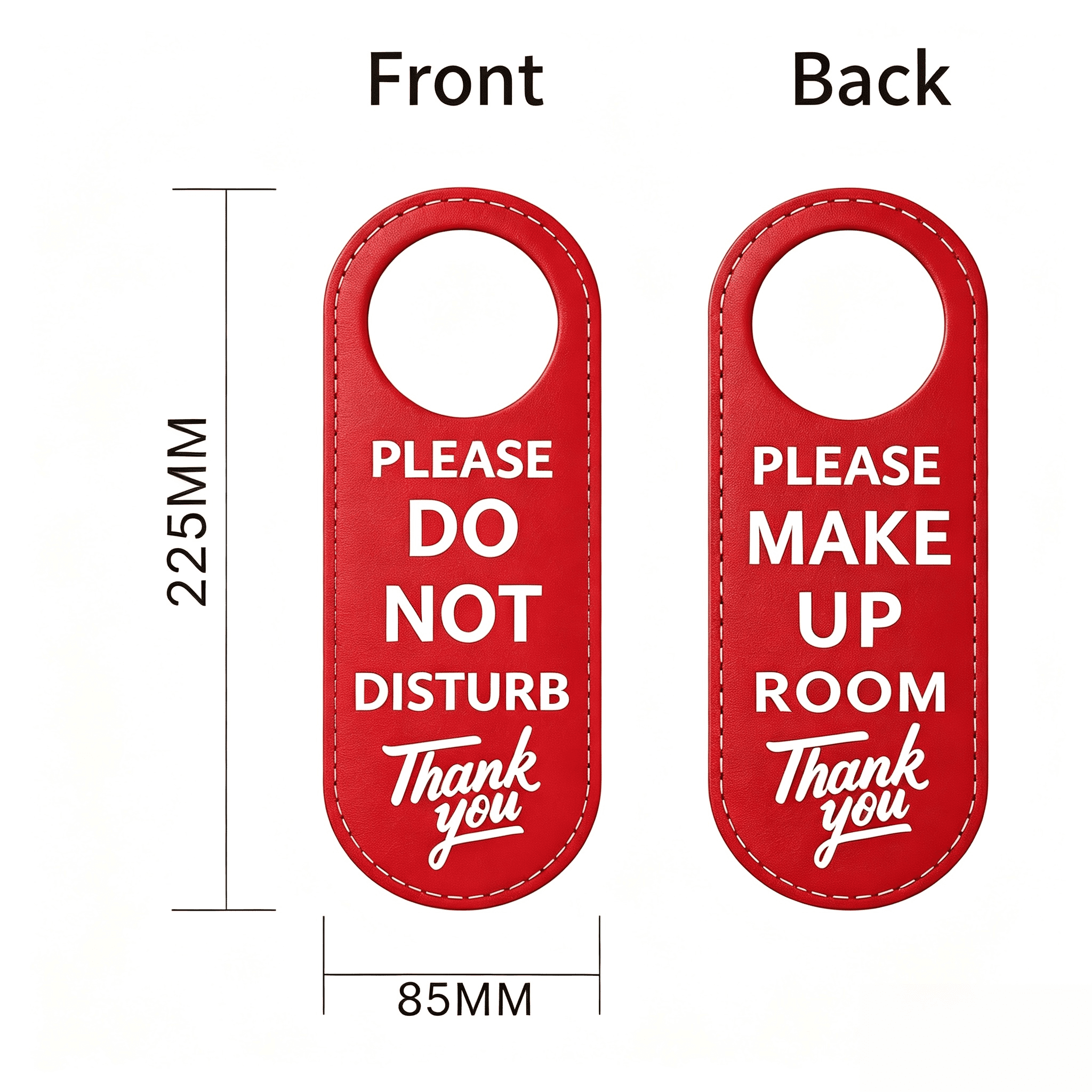 Muka 10 Pcs Vacant Occupied Sign Plastic Double Sided Door Knob