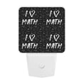 thumbnail image 5 of Goofa I love Math Night Light, Plug-in, Dusk to Dawn Sensor, Warm White, Ambient Lighting, Ideal Kids Adults Nightlight-US, 5 of 9