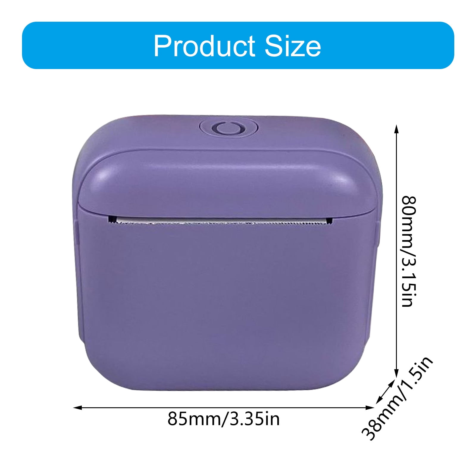 Rechargeable Portable Miniature Sticker Printer For Instants Label Receipt Photo Printing Easy Wireless Operations
