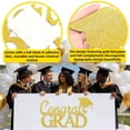 thumbnail image 4 of Graduation Party Decorations Congrats Grad Wall Sign Glitter Graduation Banner Photo Booth Backdrop Class Celebration Decor for College High School Ceremony Home Classroom Graduation Party Decor, 4 of 9