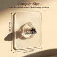 thumbnail image 3 of No-Drill Screw Stickers, 2026 Upgraded Reusable Drill Free Adhesive Hooks, Removable Nail Free Wall Hangers, Picture Hangers Without Nails for Wall Mount, Bathroom, Home, Kitchen, Office (3PCS), 3 of 7