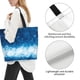 thumbnail image 3 of Balery Blue Glitter Sparkles Bolsa Tote Estilo Estético con Cremalleras, Bolsa de Hombro, Bolsa de Compras Grande y Plegable, 3 of 8