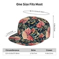 thumbnail image 6 of Balery Baseball Cap Flat Bill Hats for Men Adjustable Size for Running Workouts and Outdoor Activities All Seasons Dad Hat(Rose Flowers ), 6 of 9