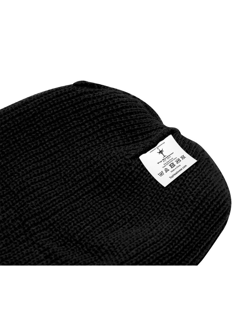 Top Headwear 3-Hole Ski Face Mask Balaclava, Black