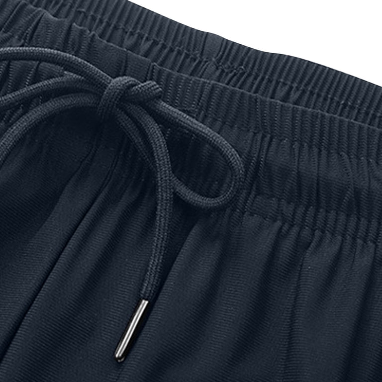 asjyhkr Plus Size Men Sweatpants Spandex Elastic Drawstring