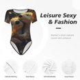 thumbnail image 4 of Bingfone Justaucorps à Col Rond pour Femmes Motif Loutre Adorable, Manches Courtes à Boutons-Pression, Adapté pour Fête, Sport, Usage Quotidien-TTG, 4 of 7