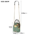 thumbnail image 2 of FORMRS Crossbody Bag for Women Quilted Travel Shoulder Cell Phone Purse with Chain Strap Handbag, Lemon Glass, 2 of 7
