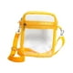 thumbnail image 3 of Bolsa transparente de PVC, impermeable, con correa ajustable, para cosméticos, transparente amarillo grande, 3 of 7