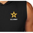 thumbnail image 3 of Mens US Army Star Logo White Muscle Hoodie Tee Shirt, 2XL Royal Blue, 3 of 5
