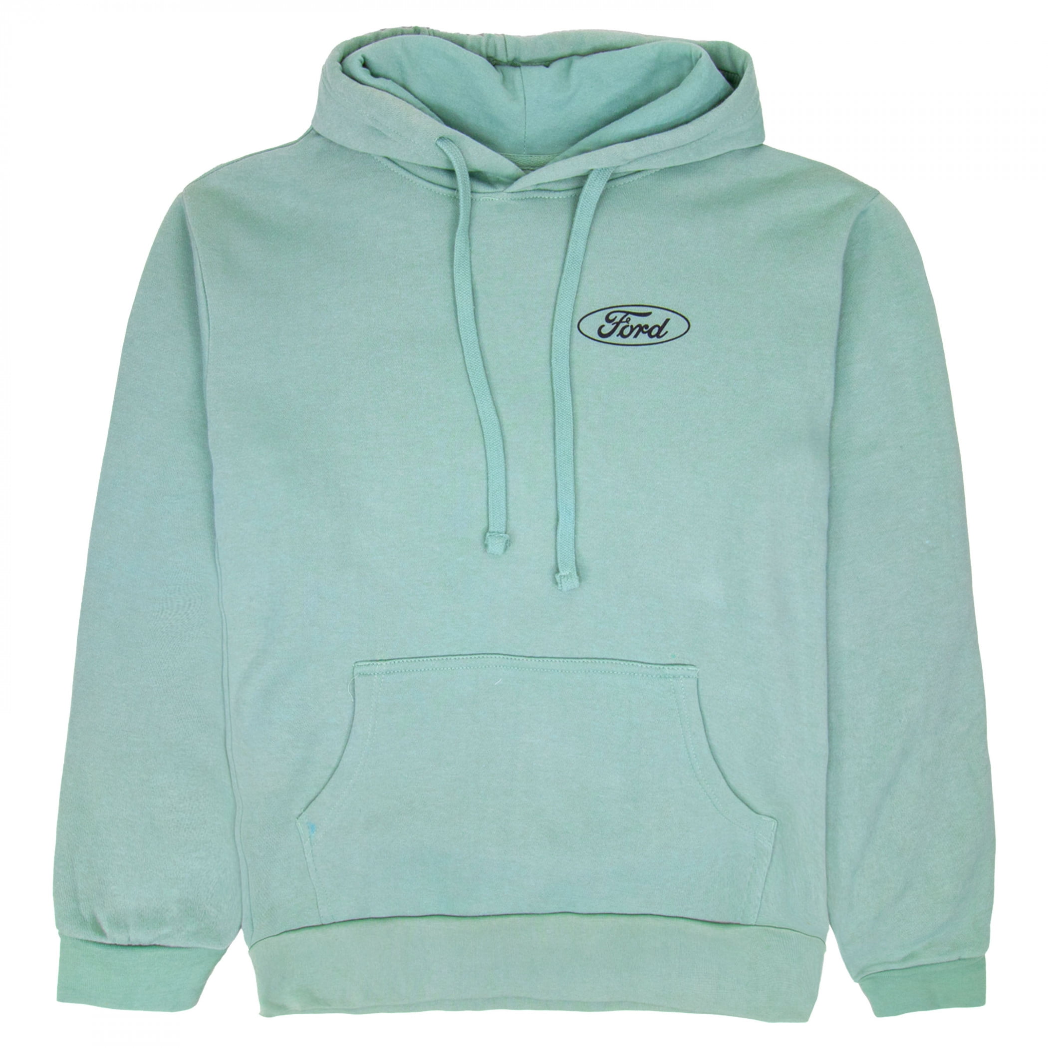 Ford Mustang Beach Trip Front and Back Print Pull-Over Hoodie-XLarge