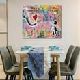 thumbnail image 7 of HFDF Banksy Wall Art Graffiti Street Canvas Wall Decor Banksy Girl Elephant Painting Print Art Motivational There Is Always Hope Picture Artwork Ready to Hang for Living Room Office 18x12inch Framed, 7 of 7