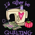 thumbnail image 3 of CafePress - I'd Rather Be Quilting Sweatshirt - Classic Crew Neck Sweatshirt, 3 of 4
