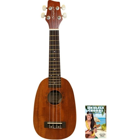 sawtooth solid top mahogany concert ukulele with preamp and quick start