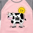 thumbnail image 3 of International Harvester - Cow Print - Toddler Girls Raglan Graphic T-Shirt, 3 of 5